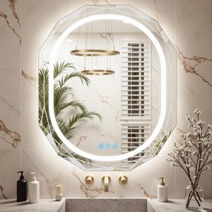 30"x36" Oval LED Bathroom Vanity Mirror, Backlit Anti-Fog Frameless
