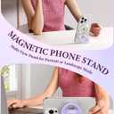 JOYROOM Magnetic Phone Grip, Silicone Finger Loop Grip [Stylish Twinkle][Glitter] Phone Grip for Magsafe, for iPhone 17/16/ 15/14/ 13/12 Series, Purple