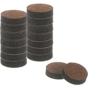 uxcell Furniture Pads, 16Pcs 0.75" - Round Self Adhesive Felt Furniture Pads, Floor Protectors for Furniture Feet Chairs Legs Hardwood Floors (Brown)