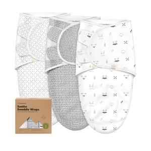 KeaBabies 3-Pack Organic Baby Swaddle Sleep Sacks - Swaddles for Newborns, Infant 0-3 Months, Baby Girls, Boys, Soft & Snug Newborn Sleep Sack, Nursery Swaddling Blankets (Nordic)