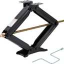 Camper Trailer Stabilizer Leveling Scissor Jacks,Car Scissor Lift Jack 4 in-24 in Height Adjustable, 7500 LBS Heavy Duty RV Scissor Jack with Crank Handle for Travel Trailer Camper