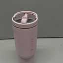 HydroJug Sport - Stainless Steel Tumbler with Straw, Vacuum Insulated, 20oz Leakproof Water Bottle, Ergonomic Design, Reusable, Dishwasher Safe, Rubber Base, Durable for Gym or Outdoors, Pink Sand