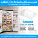 Upgraded ACQ30341209 LRSXS2706S LHSXS2706S LRSXS2706V Freezer Shelf Replacement Compatible with LG Refrigerator Glass Shelf LRSXS2706B LRSXS2706W LG Freezer Drawer Cover Parts AP7177420 PS16661522