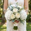 68PCS White Hydangea Artificial Flower Bulk Ivory Heads with 8" Stems, 6.2" Large Faux Hydrangeas Bulk for Wedding Centerpieces, Home Decor, Party, DIY Wreaths