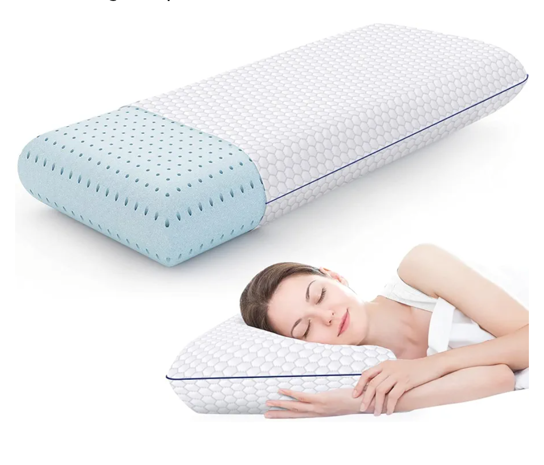 WEEKENDER Gel Memory Foam Pillow - Standard Size - 1-Pack - Medium Plush Feel - Neck & Shoulder Support - For Back, Side, & Stomach Sleepers - Home, Hotel, & Hospital Essentials King size