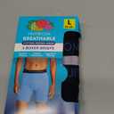 Fruit of the Loom Men's Breathable Boxer Briefs, Moisture Wicking Underwear, Assorted Color Multipacks Size L