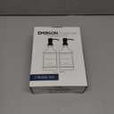 Emerson Essentials Soap Dispenser, Dish Soap Dispenser, Soap Dispenser Bathroom Set, Hand Soap Dispenser, Kitchen Soap Dispenser Set, Glass Soap Dispenser with Pump and Labels | 16 Oz, 2-Pack (Black | Black)