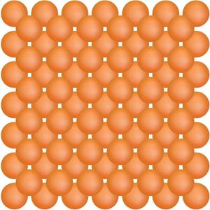 Hanaive 100 Pack Table Tennis Balls Multi Colored 40mm Plastic Balls Bulk Washable Small Game for Carnival Pool Games, Party Decoration Pet Toy (Orange)