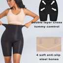 PRETTYWELL Shapewear Tummy Control Shorts for Women Comfort High Waisted Body Shaper Shorts Seamless no Rolling Thigh Slimmer (Black, XL)