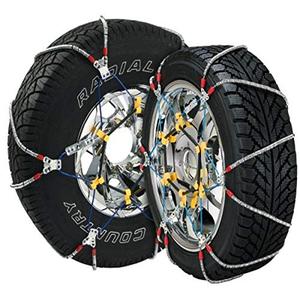 SCC SZ 327 Super  Cable Tire Chain for Passenger Cars, Pickups, and SUVs - Set of 2,Silver
