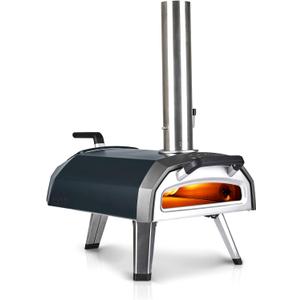 Ooni Karu 12G Multi-Fuel Outdoor Pizza Oven - Wood and Gas Outdoor Pizza Oven with Pizza Stone & Intergrated Thermometer, Pizza Oven Outdoor, Dual Fuel 12 Inch Pizza Maker, Outdoor Cooking Grill
