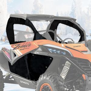 QYMOTO ZForce 950 Full Doors with Zipper Window,Left Door and Right Door All-Season Soft Cab Enclosures Compatible with CFMOTO Zforce 950 Sport 2020-2022,950 H.O. Sport 2022-2023,950 H.O. Ex 2022-2024