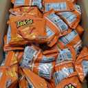 Takis Intense Nacho 40 pc / 1 oz Multipack - Cheddar Cheese Flavored Non-Spicy Rolled Tortilla Chips - Individual Bags, Perfect for Tailgates, Parties, Lunchboxes or Lunches