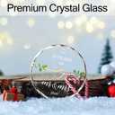 15 Year Anniversary Crystal Gifts Ornament,Crystal Gifts for 15th Anniversary,15th Wedding for Couples 2025,15 Years Married Gift Valentines Gift for Wife Husband