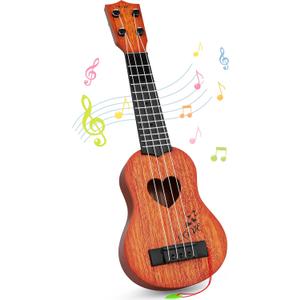 YEZI Kids Toy Classical Ukulele Guitar Musical Instrument, Brown