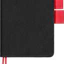 Fullhawl Velvet Cover for A6 Notebooks 4.6 x 6.7 Inches Planner Cover (Black)