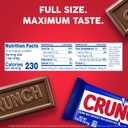 CRUNCH, Bulk 18 Pack, Milk Chocolate and Crisped Rice, Full Size Holiday Candy Bars, Stocking Stuffers, Individually Wrapped, 1.55 oz Each