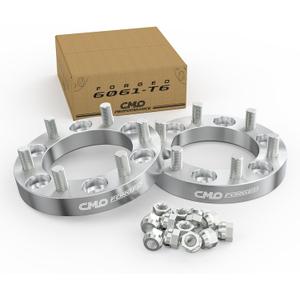 6x5.5 Wheel Spacers Forged 1 Inch (25mm) Compatible For GMC Jimmy C15 K15 K1500 K1500 Suburban, Chevy Blazer K1500, For Jeep Cherokee, International Scout (2pc 108mm 7/16-20 Studs) 6x139.7 Spacer