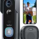 BOIFUN Video Doorbell Camera Wireless No Subscription Required, 2K HD, 166 Wide View, HDR Night Vision, Motion Alerts, TwoWay Audio & Battery Video Doorbell with Chime, 2.4GHz WiFi Only