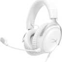 HyperX Cloud III Wired Gaming Headset, PC, PS5, Xbox Series X|S, Angled 53mm Drivers, DTS, Memory Foam, Durable Frame, Ultra-Clear 10mm Mic, USB-C, USB-A, 3.5mm White