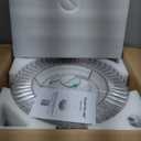 42'' Fandelier Ceiling Fans with Light, Chandelier Ceiling Fan, Retractable Ceiling Fan for Bedroom, Living Room, 3 Color Change, LED Dimmable, 6 Speeds, Reversible DC Motor- Chrome