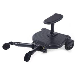 2 in 1 Stroller Board with Seat Attachment - Toddler Stroller Connectors for Big Kids - Versatile and Practical Stroller Standing Board - Ideal for Traveling, Shopping, and Walking