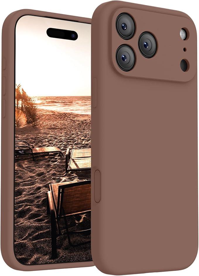 FireNova Magnetic for iPhone 17 Pro Case, Compatible with MagSafe, [Integrated Silicone Camera Control Button] [Camera Protection] Anti-Scratch Microfiber Lining Phone Case, 6.3", Light Brown