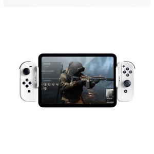 Switch Joycon Controller Holder for Mobiles and Tablets | Enhance Your Mobile Gaming with a Comfortable & Adjustable Grip | Compatible with Android/iOS/iPhone/iPad(Supports 12-25CM) (White).