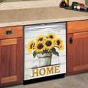 seewan Spring Flower Dishwasher Magnet Cover, 23"x26"