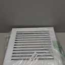 2pcs 14" x 14" Premium Aluminum Gable Vents with Screen, Paintable Design -Ideal for Attic and Shed Ventilation, Vent Opening 12"x12"(White 14" x 14"-2 Pack)