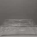 Clear Acrylic Monitor Stand Riser 2 Tier, 5.12 Inches High Clear Computer Desk Organizer Shelf for Multi Media PC Storage Laptop