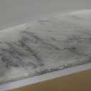 Diflart Natural Marble Stone Cutting Board for Kitchen, 16x16 Inch, Ink White, Marble Slab Pastry Board Large with Non-Slip Feet for Baking, Cheese, CharcuterieChocolate, Pack of 1 Piece