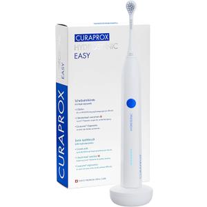 Curaprox Hydrosonic Easy Sonic Toothbrush  for Daily Gum Care and Plaque Control | Simple, Effective, Reliable | One Brush Head (1 Count (Pack of 1))