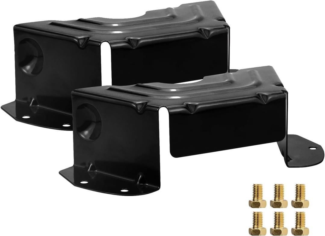 2 Pack Deck Spindle Pulley Belt Guard Cover Compatible with MTD Craftsman Troy Bilt Lawn Mowers, Fits 42 and 46 Inch Cut Decks, Replaces 783-06424A-0637 0638 OEM 783-06424A (Black)