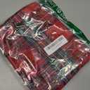 AQOTHES Pack of 2 Christmas Plaid Decorative Throw Pillow Covers Scottish Tartan Cushion Case for Farmhouse Home Holiday Decor Red and Green, 18 x 18 Inches