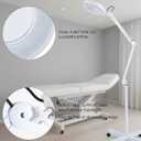 ANCHOR LANE Magnifying Glass with Light and Stand, 10x Lighted Magnifying Glass Floor Stand with Flexible Gooseneck & Spinner Wheels, Large LED Magnifying Lamp for Salon, Skincare & Beauty