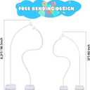 Balloon Arch Kit with Balloon Pump Electric, 8.2FT & 5FT Free Bending Balloon Arch Stand, Half Arch Frame Balloons Column Stand with Water Fill Base for Wedding Baby Shower Birthday Party Decor