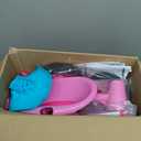 KRIDDO 2 in 1 Kids Tricycles Age 18 Month to 3 Years, EVA Wheels Upgraded, Gift, Trikes for Toddlers 2 to 3 Year Old with Push Handle and Duck Bell, Pink