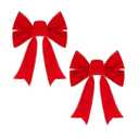 Bomivix Christmas Bows - 12Pcs Christmas Red Velvet Bows 9''x13'' Packaged in a Box, Perfect for Gift Wrapping, Tree, Wreath, Gifts & Home Christmas Decorations