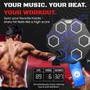 Punching Music Boxing Machine for Adults - Wall Music Punching Machine Adult w/Bluetooth, 9 Speed Level, Light up Boxing Target, Gloves - Music Boxing Machine Workout Pad for Home