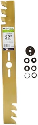 MaxPower 331982B 22-Inch Universal Gold Metal Mulching Blade