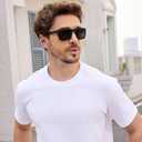 Arjien 3 Pack Polarized Sunglasses Men, Mirror Lens Mens Sunglasses for Driving Fishing Golf, UV400 Protection Sun Glasses