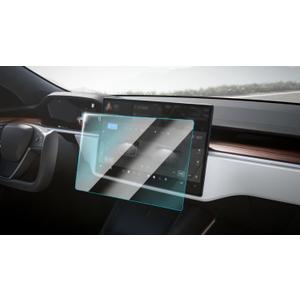 Tempered Glass Screen Protector for Tesla Model X/S 15" Center Control Touchscreen High Definition Touch Screen Protector 9H fit Tesla Model S Model X Accessories (Front, HD)