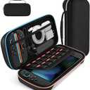 ivoler Carrying Case for Nintendo Switch 2 Model(2025), Portable Hard Shell Pouch Carrying Travel Game Bag for Nintendo Switch 2 Accessories Holds 12 Game Cartridge (Black)