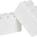 EverBlock 12 x 6 Full Size Plastic Modular Bulk Pack | 18 Piece Pack | Giant Building Blocks | Easy to Connect & Reuse | Indoor & Outdoor Use | Build Displays & Structures | White