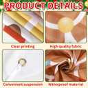 4 Pcs Christmas Gingerbread House Decorations Xmas Gingerbread Door Covers Hanging Banner Porch Sign for Christmas Party Backdrop Wall Decor (Cute)