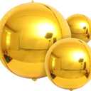 KatchOn, Large Gold Foil Balloons - 22 Inch, Pack of 14 | Gold Mylar Balloons for Golden Party Decorations | Metallic Balloon for Disco, Retirement, Anniversary, Bridal Shower, Birthday Decorations