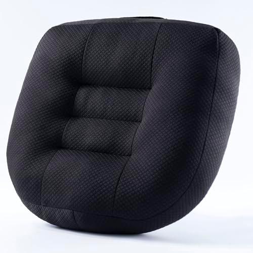DYMGFZD Office Chair Cushions for Back and Butt, Ergonomic Chair/Seat Cushion for Long Sitting, Sitting Pillow for Automobile, Wheelchair, Computer, Office Chair Hip Support Black