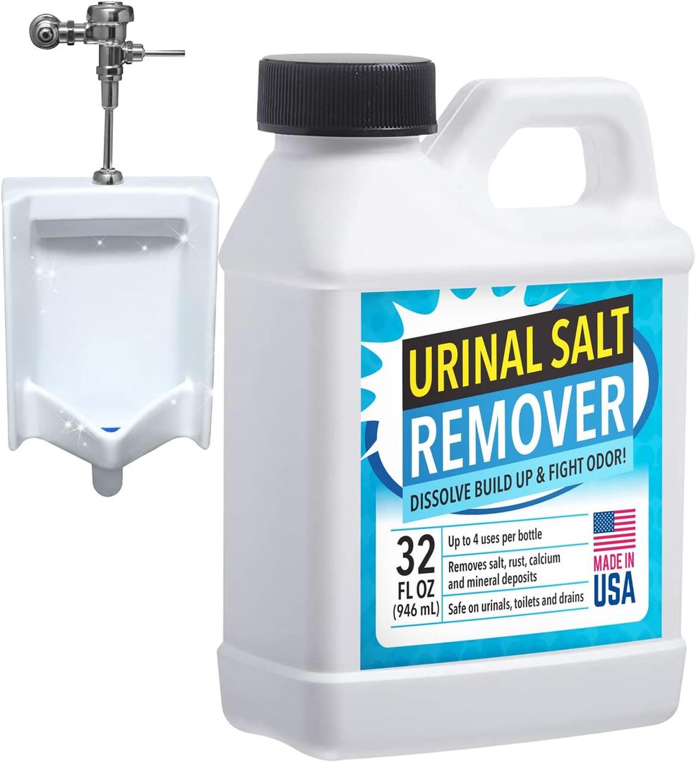 IMPRESA Odor-Eliminating Urinal, Drain & Pipe Salt Cleaner, Plumbing-Safe Rust Solution, Lime, Mineral & Calcium Deposit Remover, 32oz