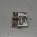 The Original Salt and Pepper Shakers set - Silver- Spice Dispenser with Adjustable Pour Holes - Stainless Steel & Glass Set of 2 Bottles